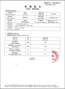 Сертификат за A193 B8M CL2